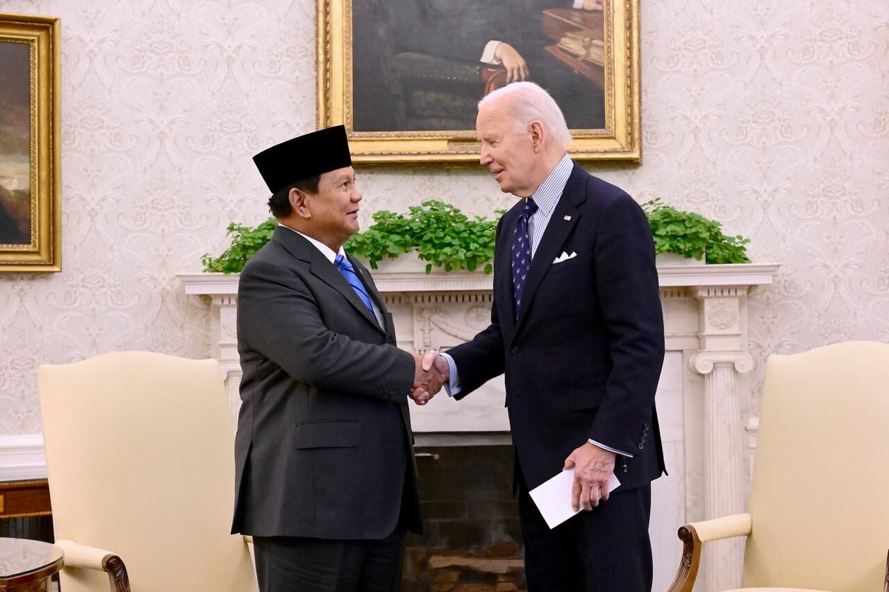 Prabowo Bertemu dengan biden