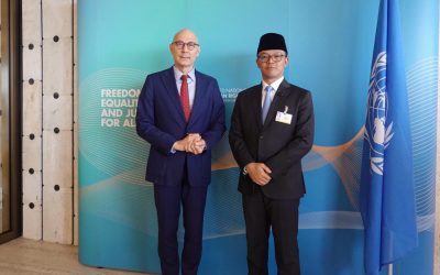 Menlu RI Bertemu KT HAM PBB di Jenewa, Bahas Komitmen Indonesia terhadap HAM